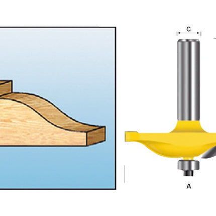 Makita Constructiefrees+lag S12 Constructiefrees met Kogellager – D-11885