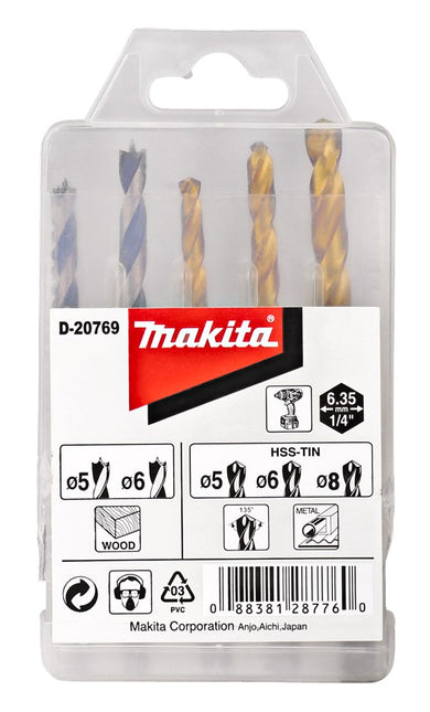 Makita Borenset 1/4" Vorm E – D-20769