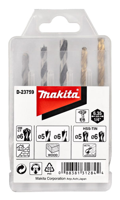 Makita Borenset 1/4" Vorm E – D-23759