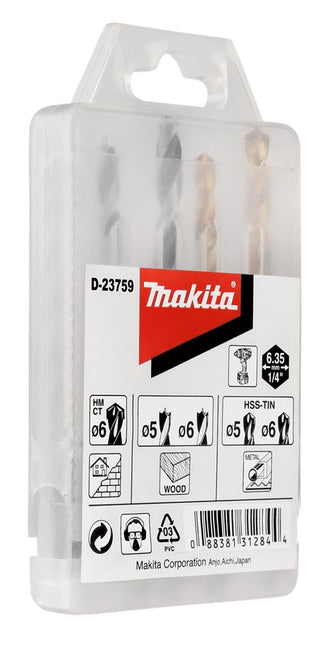 Makita Borenset 1/4" Vorm E – D-23759