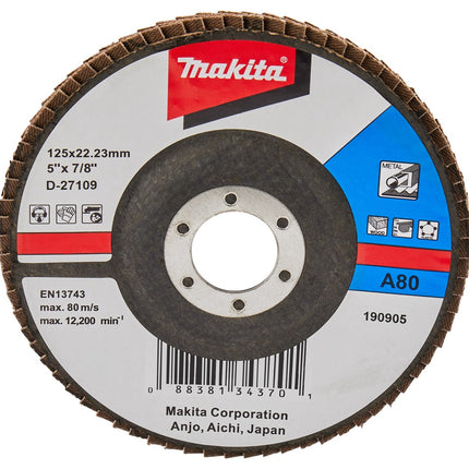 Makita Lamellenschijf 125mm A80 Lamellenschuurschijf – D-27109
