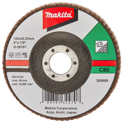 Makita Lamellenschijf 125mm C80 SCHUURSCH.125X22mm K80 SC-F – D-28101