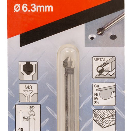 Makita Verzinkboor 6,3 X 45mm 3-CUT – D-37437