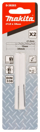 Makita Metaalboor HSS-R 1,0X34mm – D-38283
