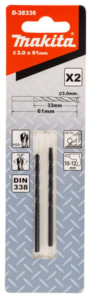 Makita Metaalboor HSS-R 3,0X61mm – D-38336