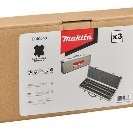 Makita Beitelset 3-Delig SDS-M 3DLG – D-40543