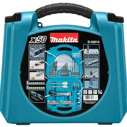 Makita BOOR-/schroefbitset 50-Delig Boor/bit Set – D-42014