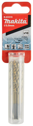 Makita METAALBOOR 3,5X70MM - 10 STUKS