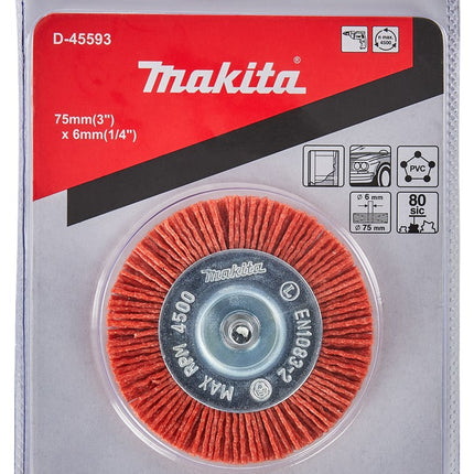 Makita Rondborstel 6X75mm – D-45593