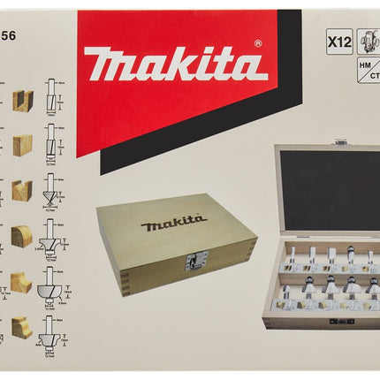 Makita Freesset 8mm 12-Delig 12-DLG – D-53556