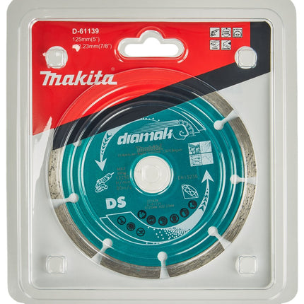 Makita Diamantschijf 125X22,23X1,8mm 125X22.23X1.8mm – D-61139