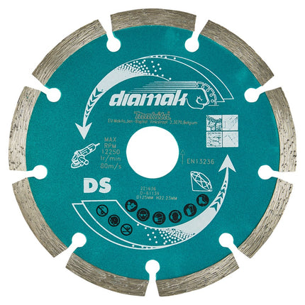 Makita Diamantschijf 125X22,23X1,8mm 125X22.23X1.8mm – D-61139