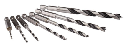 Afbeelding Makita houtspiraalborenset 8-dlg 1/4 D-62371