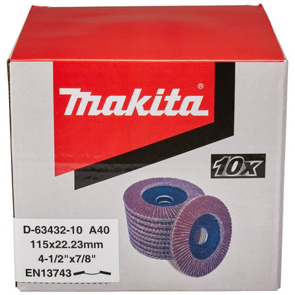 Makita Lamellenschijf 115mm A40 Lamellensch. 115X22mm 10st – D-63432-10