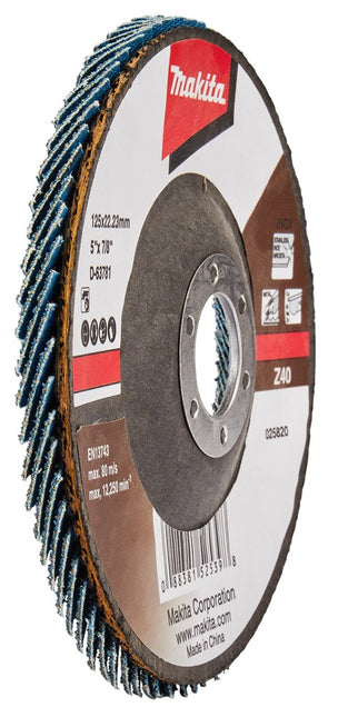 Makita Lamellenschijf 125mm Z40 SCHUURSCH.125X22mm K40 Uni-ZE – D-63781
