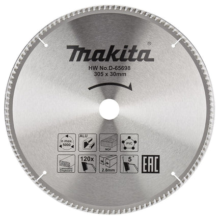 Makita Cirkelzaagblad 305X30X2,8 120T 5G Multizaagblad 305X30X2.8mm – D-65698
