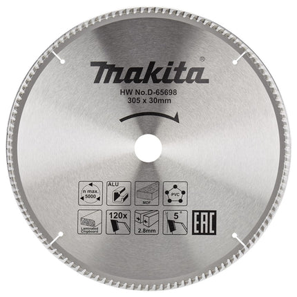 Makita Cirkelzaagblad 305X30X2,8 120T 5G Multizaagblad 305X30X2.8mm – D-65698