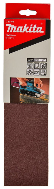 Makita Schuurband K80 76X610 Red - 5st – D-67169