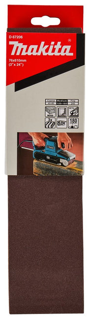 Makita Schuurband K180 76X610 Red - 5st – D-67206