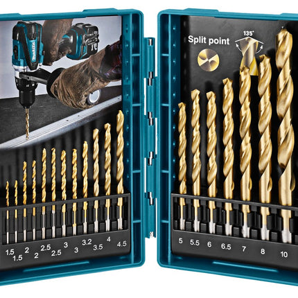 Afbeelding Makita borenset hss-tin 19dlg D-67527