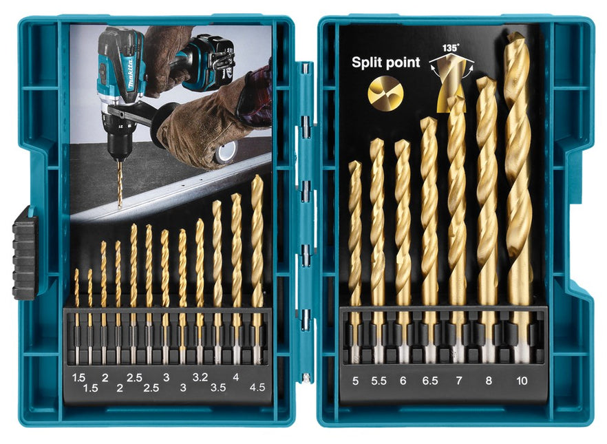 Makita Metaalborenset HSS-TIN 19-Delig – D-67527