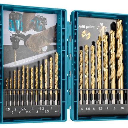 Afbeelding Makita borenset hss-tin 19dlg D-67527