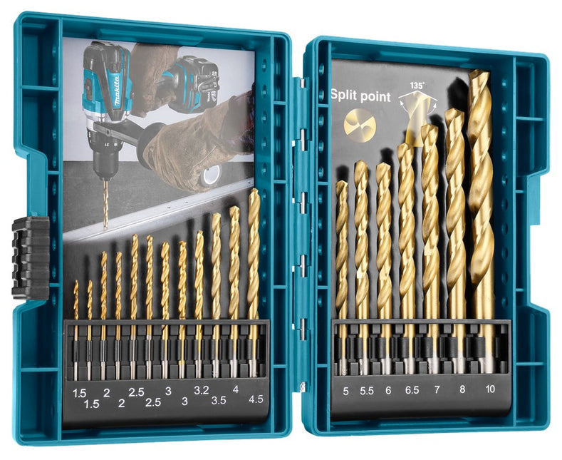 Makita Metaalborenset HSS-TIN 19-Delig – D-67527