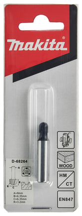 Makita Holprofielfrees 6,35X6,35 S8 – D-68264