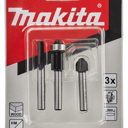 Makita Frezenset 3-Delig Freesset 6mm – D-70459