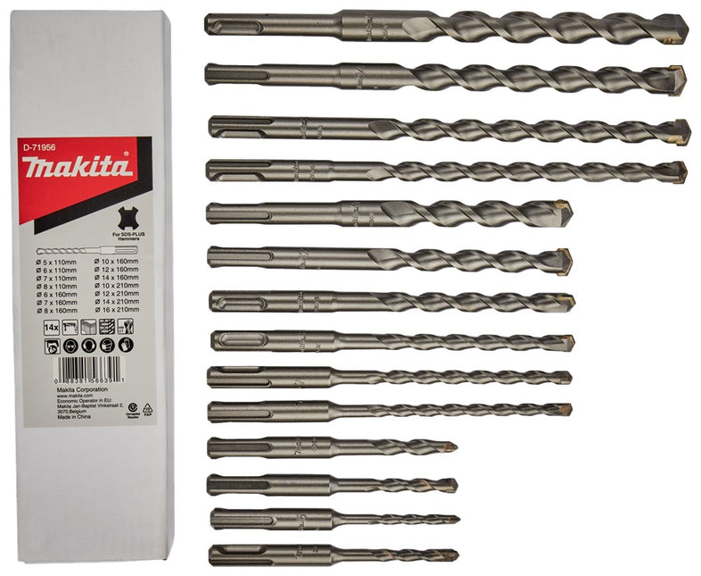 Makita Borenset 14-Delig SDS+ – D-71956