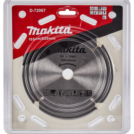 Makita Cirkelzaagblad Vezelcementplaat Zaagblad PCD 165X20X1,8 4T 12G – D-72067