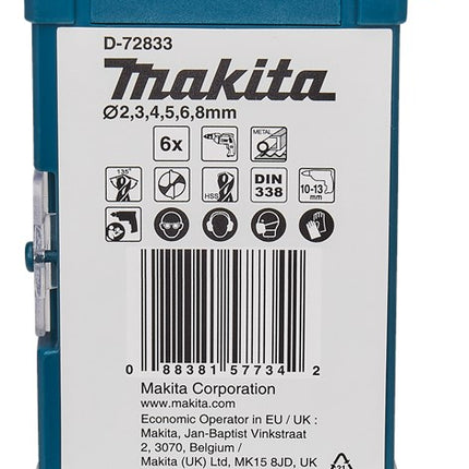 Makita Metaalborenset 6-Delig – D-72833