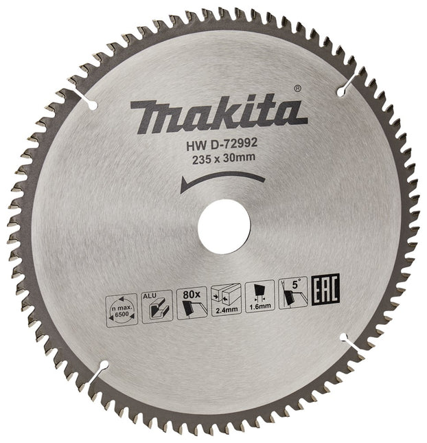 Makita HM Zaagblad ALU 235X30 80T 5G – D-72992