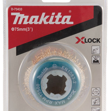 Makita Komborstel 75mm X-LOCK 75mm – D-73433