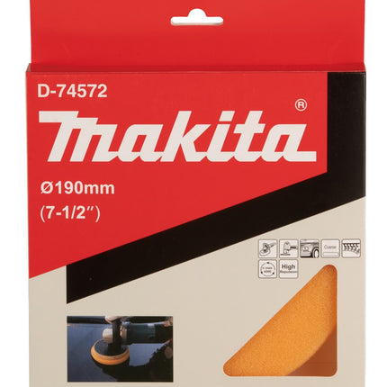 Makita Polijstschijf Spons Oranje 190mm – D-74572