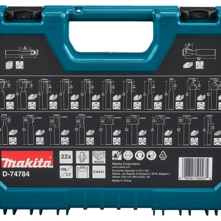 Makita Freesset 8mm 22-Delig GR – D-74784