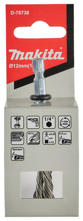 MAKITA D-76738 PENSEELBORSTEL 1/4" X12MMRVS