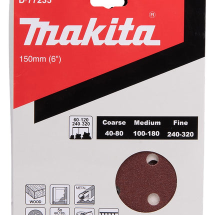 Makita Schuurschijfset 150mm Red Velcro – D-77235