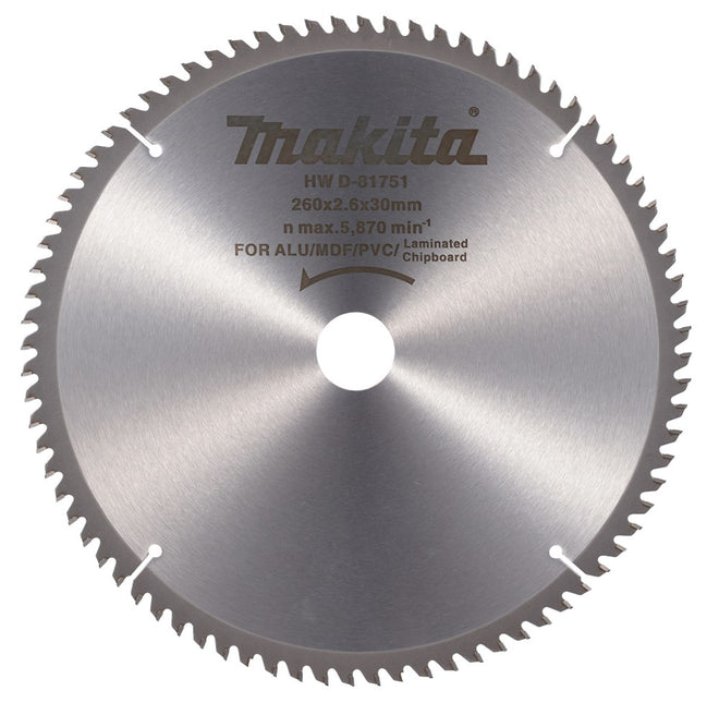Afbeelding Makita zaagb multi 260x30 80t 5g D-81751