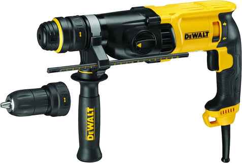 DeWALT 800w sds+ combihamer 26mm met snelwisselboorhouder in tstak koffer + 3 beitels dt60330-qz + 5 boren dt60302-qz D25134KP