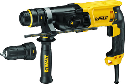 DeWALT 800w sds+ combihamer 26mm met snelwisselboorhouder in tstak koffer + 3 beitels dt60330-qz + 5 boren dt60302-qz D25134KP