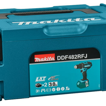 MAKITA DDF482RFJ BOOR/SCHROEFMACHINE 18V- 3,0 AH (2 ST)