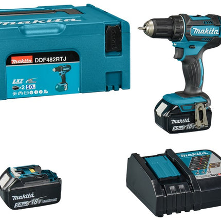 Makita DDF482RTJ 18V Boor- Schroefmachine in Mbox