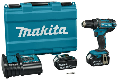 MAKITA DDF482SFE BOOR/SCHROEFMACHINE 18V- 3,0 AH (2 ST)