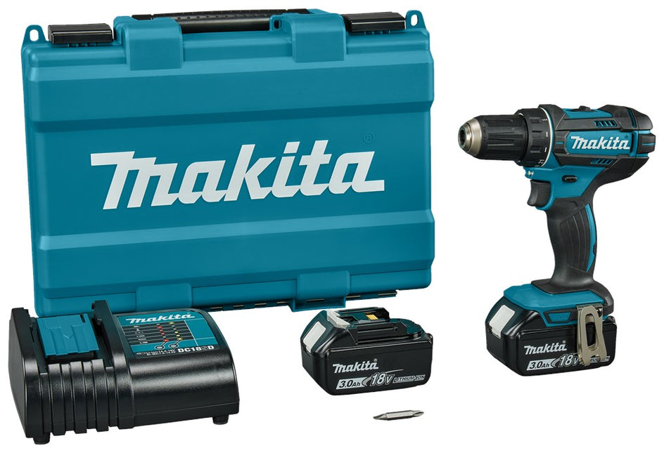 MAKITA DDF482SFE BOOR/SCHROEFMACHINE 18V- 3,0 AH (2 ST)