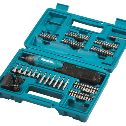 Makita DF001DW Schroevendraaier 3 6V Ingebouwde Accu 1 5Ah 81-Delige SET