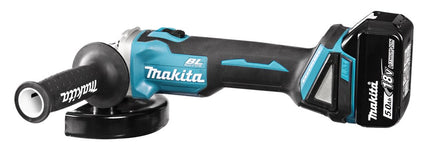 Makita DGA506RTJ 18V Haakse Slijper 125mm 5.0 ahm REM