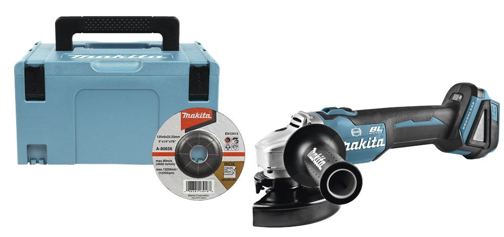 Makita DGA506ZJ 18V Haakse Slijper 125 mm