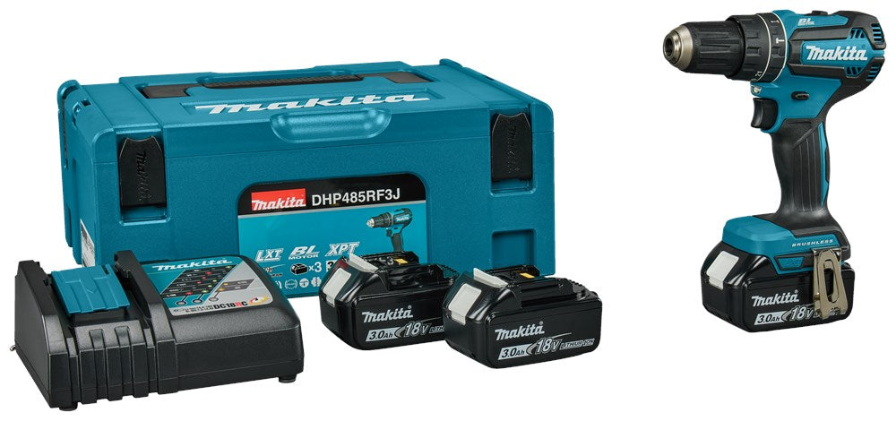 MAKITA DHP485RF3J KLOPBOORSCHROEFMACHINE3,0 AH ACCU (3 ST)