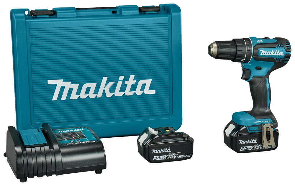 MAKITA DHP485SFE BOOR/SCHROEFMACHINE 18V- 3,0 AH (2 ST)